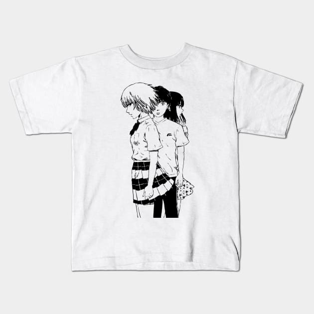 Nakamura Kasuga Saeki Aku No Hana Kids T-Shirt by DarkenLlst